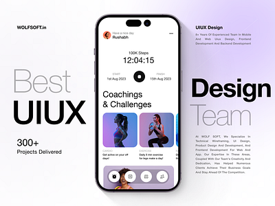 Traning and coaching app for fitness business design doctor consultation ecommerce finance fintech fitness health care integration mobile app product design saas ui uiux uiux agency uiux design team ux