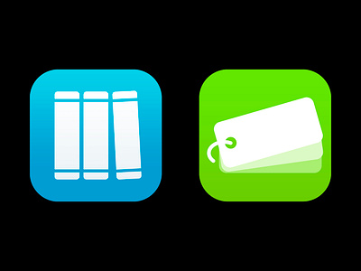 Monokakido: iOS App Icon Design 3d app blue design flat gradient graphic design green icon illustration ios logo minimal ui vector visual white
