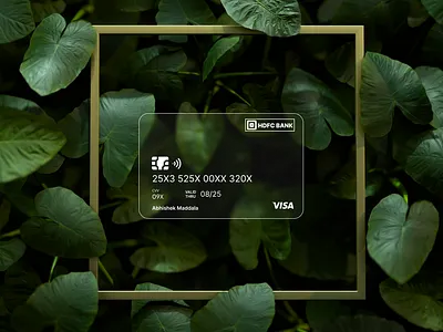 Credit Card Glassmorphism animation app branding design graphic design illustration logo ui