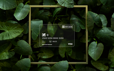 Credit Card Glassmorphism animation app branding design graphic design illustration logo ui