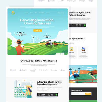 Agricultural Technology Investment app branding design graphic design icon illustration logo ui ux web