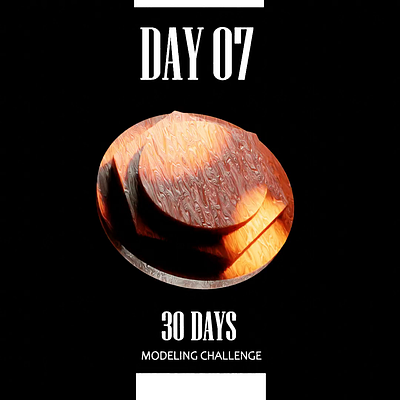 30 days modeling challenge - day 7 animatedgif b3d blender motion graphics texture wood