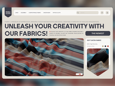 Fabric site branding cloth design fabrics fabrics web graphic design landing page luxury design shopping ui ui ux uiux ux web design