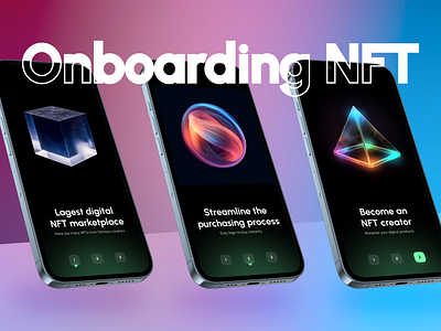 Onboarding | NFT App graphic design logo ui
