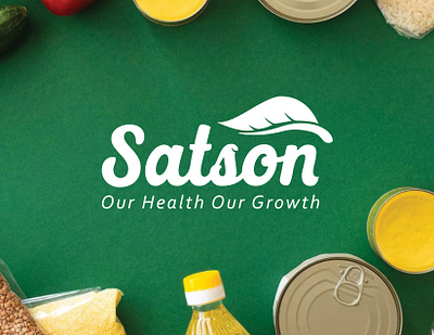 Satson branding creative design food graphic design grocery illustration indian food logo minimal oil pulses rice vector