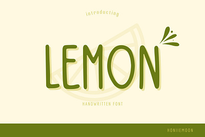 LEMON advertising fonts beautiful fonts birthday cards craft fonts decorative font design handwritten illustration simple font