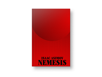Nemesis by Isaac Asimov affinity designer affinitydesigner book cover design editorial editorial design graphic design illustration print vector