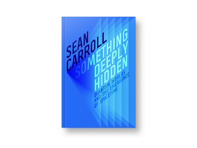 Something Deeply Hidden by Sean Carroll affinity designer affinitydesigner book cover design editorial editorial design graphic design illustration print vector