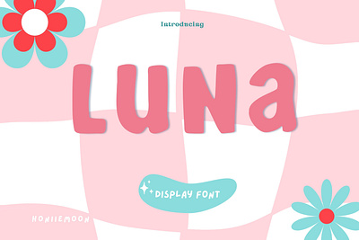 LUNA advertising fonts beautiful fonts birthday cards craft fonts decorative font design groovy font simple font