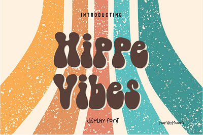 Hippe Vibes advertising fonts beautiful fonts craft fonts decorative font font groovy font hippe font kids font retro font vintage