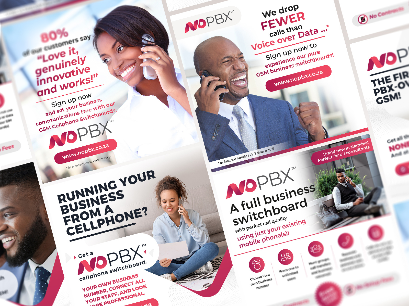 Voip Social Media Design cellphone communication creative social media post graphic design linkedin banner online business social media banner voip