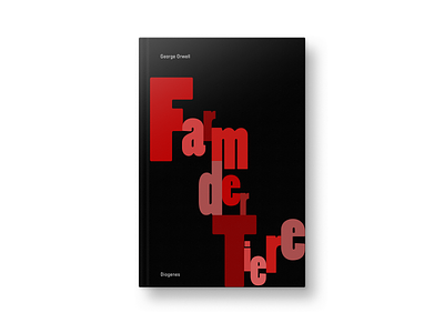 Farm der Tiere (Animal Farm) by George Orwell affinity designer affinitydesigner book cover design editorial editorial design graphic design illustration print vector