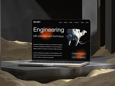 Bvon Aerospace Engineering 3d aerospace engineering animation brand identity branding bvon design graphic design logo logo design motion graphics ui ux visual identity