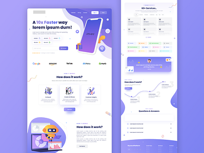 Marketing Platform app branding business business landing page commerce consulting design e commerce graphic design illustration logo marketing marketing platform ui ux web