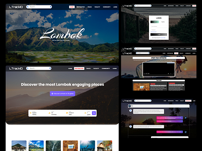 LTrackID: Discover the Best Routes, Current Weather Info lombok tourism travel ui