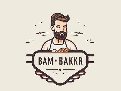 Logo for a baker ai app baker design graphic design illustration logo logodesign midjourney