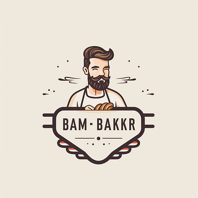 Logo for a baker ai app baker design graphic design illustration logo logodesign midjourney