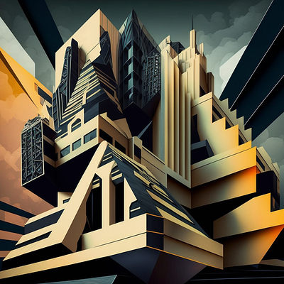 Cubist Constructions design graphic design