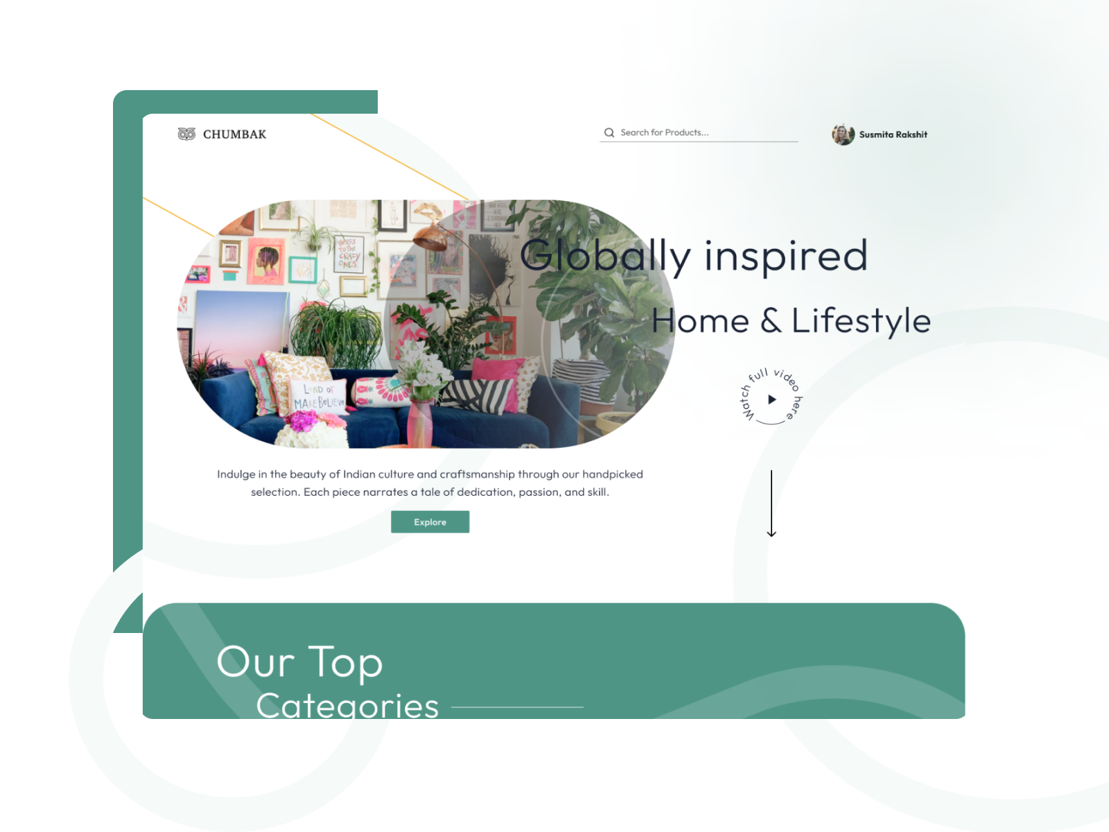 Chumbak Website Redesign design illustration landing page ui website