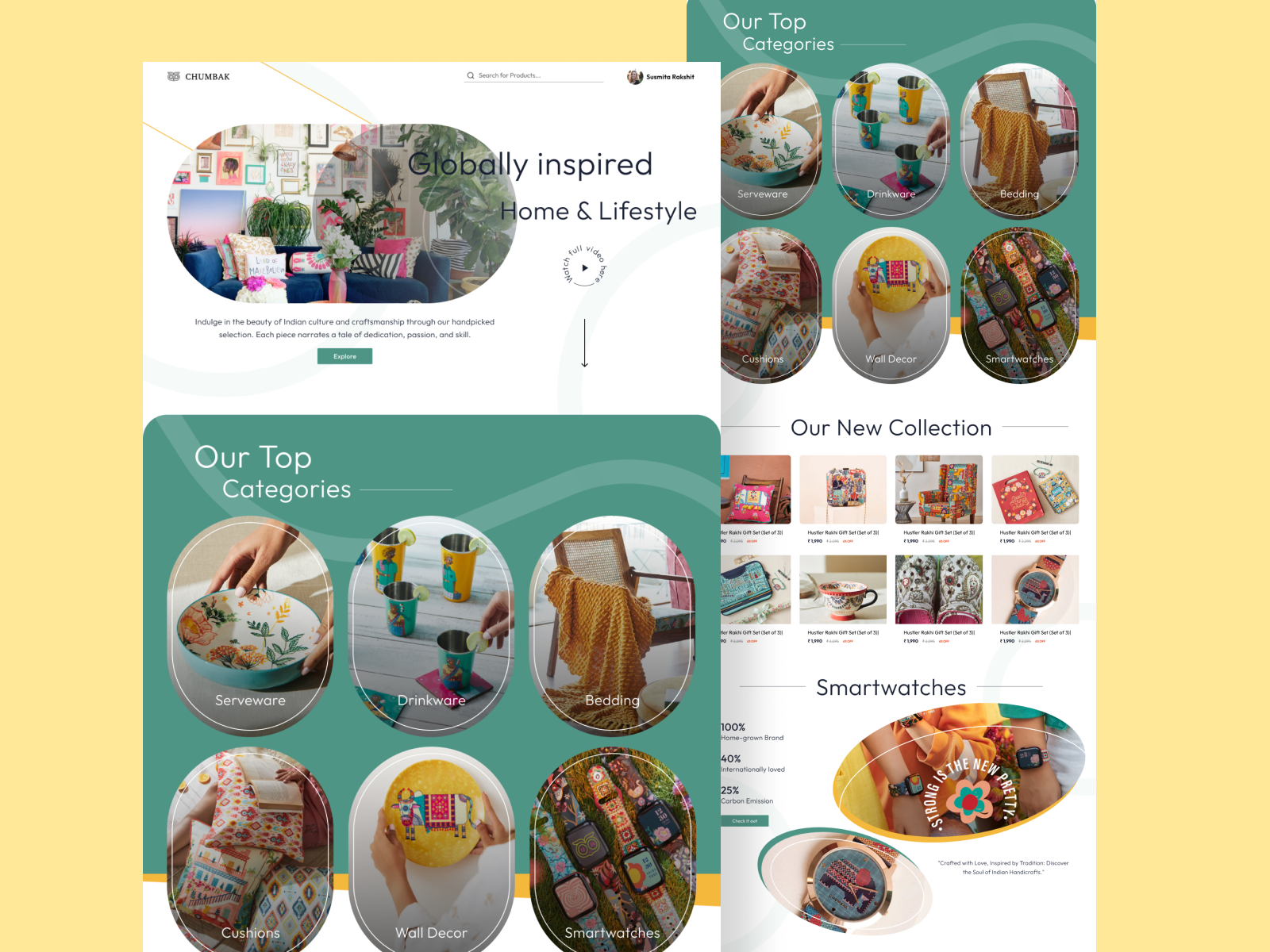 Chumbak site Redesign by Susmita Rakshit on Dribbble