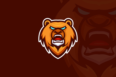 Bear Mascot Logo animal app bear logo branding business design esport logo gamer games gaming graphic design illustration logo mascot vector
