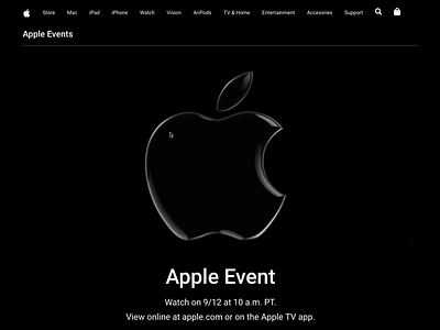 Apple 3D landing page 3d apple apple 3d logo apple landing page black landing page new web webdevalopment