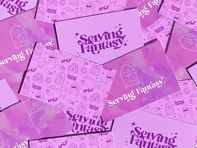 Serving Fantasy Branding | Design By Ayelet art artwork branding design digital art digital illustration graphic design illustration logo ui