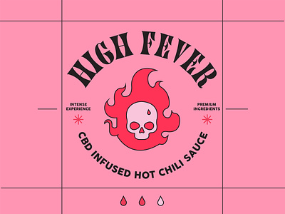 High Fever Branding | Design By Ayelet art artwork branding design digital art digital illustration graphic design illustration logo ui