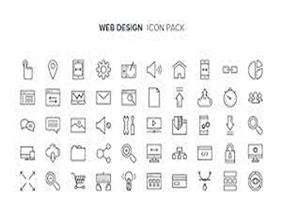 web Desing icone pack branding design graphic design illustration logo typography ui