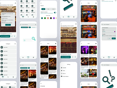 Backgroundable - Android Wallpaper App app application figma ui ux