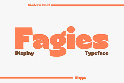 Fagies Bold Display Typeface bold font bold typeface branding font display font display typeface font fonts logo sans serif display sans serif font typeface