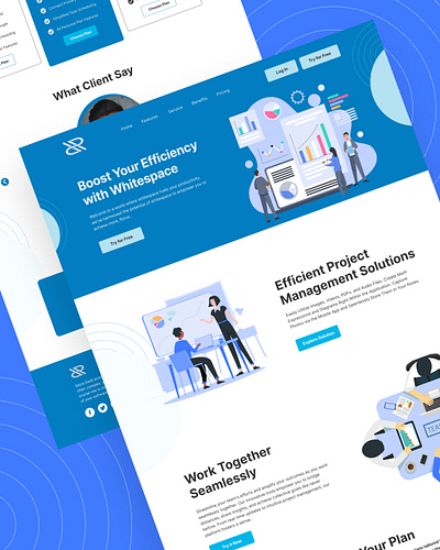 SaaS Website Design branding design figma graphic design landing page saas ui ux we website website design websitedesign