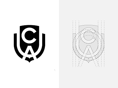 UCA Logo branding creative logo dainogo design illustration logo logo design logo grid logo guideline logotype minimalism monogram logo