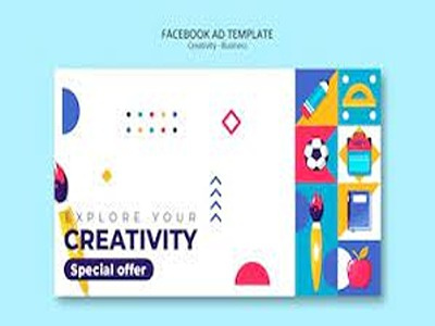 Facebook ad Template branding design graphic design illustration logo typography