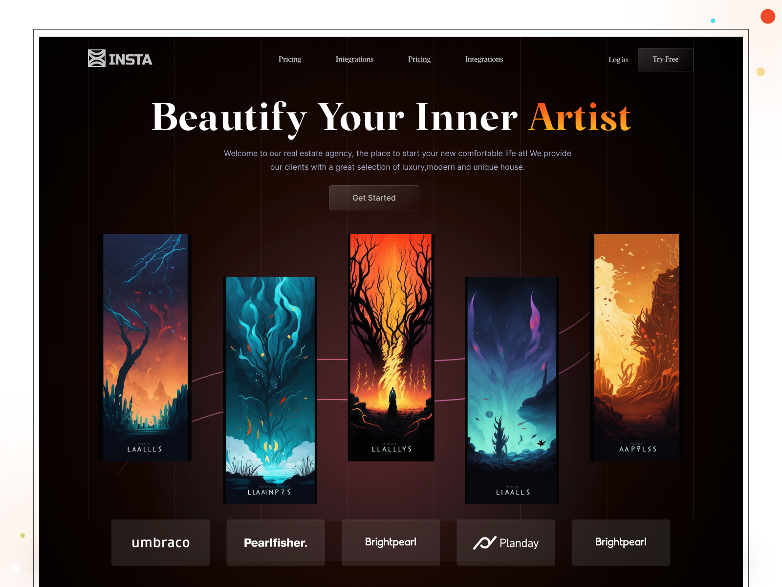 AI Image Generator Landing Page ai art generator artificial intellegent branding design hero ai home page image ai image generator landing page midjourney modern technology text to image ui ux web3 website