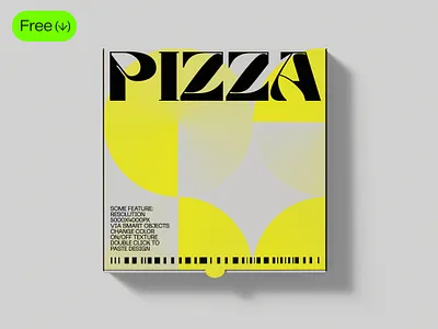 😍 Free pizza box mockup box design free box mockup free mockup free packaging free pizza box freebie freebies graphicdesign pizza box design