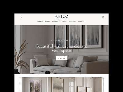 Luxury Wall Art Website Design branding web design