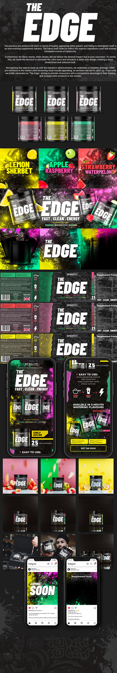 The Edge - Product Design. branding design graphic design label design