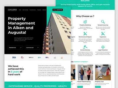Website Design - Concierge Property Management Group apartment landing page landing page design management website property property management property management website property web design property website design real estate web design website
