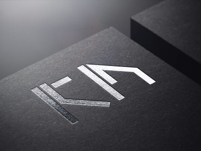 KN | logo branding design graphic design letterpress logo mockup vector