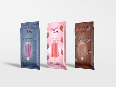Popsicle Ice-cream Packaging blueberry ice cream branding chocolate ice cream cover packaging design food packaging graphic design ice cream ice cream packaging illustration logo packaging popsicle ice cream packaging strawberry ice cream
