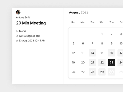 Meeting Scheduling || Daily UI app app design button dailychallenge dailyui dailyuichallenge design flat design ui uichallenge ux