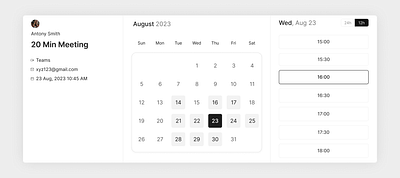 Meeting Scheduling || Daily UI app app design button dailychallenge dailyui dailyuichallenge design flat design ui uichallenge ux