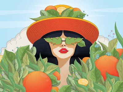 Harmony of Nature 2d abstract adobe adobe illustration adobe photoshop art artwork character clean colorful creative design digital art flat graphic design illustration minimal modern simple vector