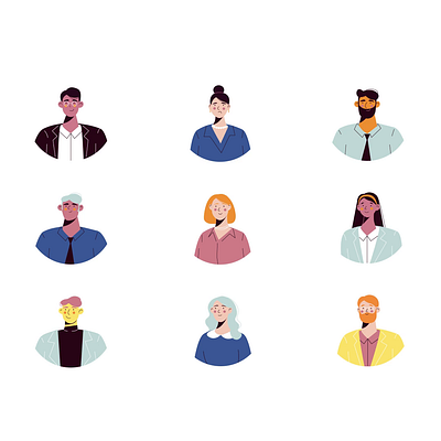 Avatars 2d animation avatarsofsuccess businessavatars businessexpression businessmindset corporateidentity digitalentrepreneurs entrepreneurialavatars flat illustration man motion professionalidentity woman