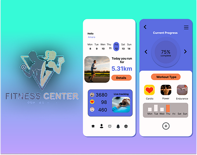 Fitness Center Mobile UI