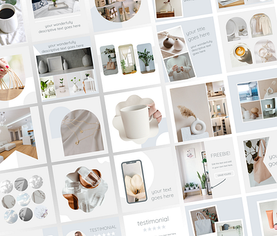 E-commerce Social Media Post Templates business canva ecommerce ecommerce posts instagram instagram posts minimalist post templates social media templates