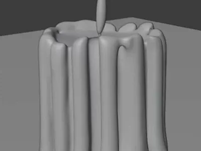 Interactive Candle 3d animation blender blender3d design geometric graphic design