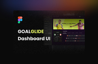 GoalGlide | Dashboard ⚽ branding dashboard design illustration landing page ui ux