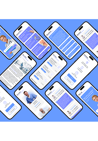 Mobile adaptives for dental clinic website adaptive dentistry figma landing page medicine mobile adaptive ui ux webdesign